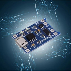 Micro USB Контроллер заряда/разряда, плата защиты,модуль 1S li-ion TP4056 1А