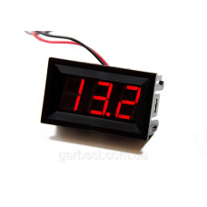 Цифровий вольтметр DC 0-30V (червоний) 3P