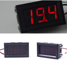 Цифровой вольтметр DC 0-30V (Красный) 2P