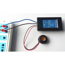 Измеритель напряжения, тока, ваттметр, PeaceFair PZEM-061 LCD AC80-260V, 100A