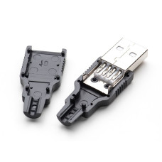 USB Штекер, роз'єм тато в розбірному корпусі