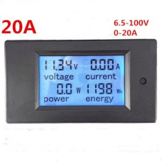 Ваттметр,Ампермтр,вольтметр PeaceFair PZEM-031 LCD DC 6,5V-100V / 20A