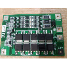 BMS Контроллер заряда/разряда, Плата защиты 3S LifePO4 9.6V 40A С Балансом