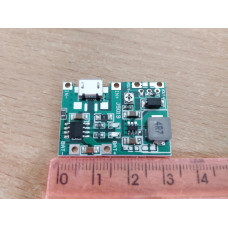 DC-DC повышающий преобразователь, модуль с li-ion 3.7V / 5V, 9V,12V,24V (Крона)