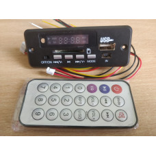 MP3 плеер,модулятор, модуль-декодер с пультом (USB,SD,Fm) 12V