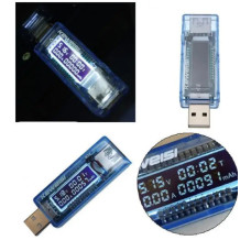 USB-тестер для измерения ёмкости,тока,времени 4-20V 3A KWS-V20