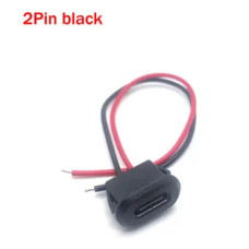Роз'єм USB  type-C "мама" врізний з защіпками для фіксації