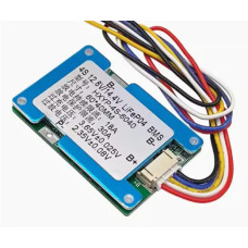BMS Контроллер, плата защиты 4S LiFePO4 12.8/14.4V 15А с радиатором