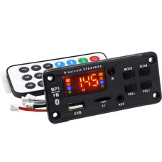 MP3-плеер 9V-12V встроенный модуль с Bluetooth  SD-карта / USB / AUX + пульт