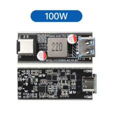 USB+Type-C Мощный мультипротокольный модуль быстрой зарядки IN 6-30VDC 100W