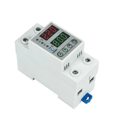 Реле контроля напряжения с амперметром 220V VP-2P/40A (DIN)