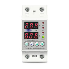 Реле напруги з контролем струму TOMZN 230V 40A (TOVPD1-60-EC)