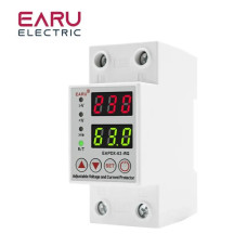 Реле контроля напряжения, тока с амперметром 220V 63A (EAPDX-63-RG)