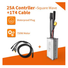 Контролер для мотор-колоса KUNTENG KT36/48V 25A 750W (WP — Вологостійкий) + кабель 1Т4