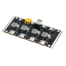 DC-DC преобразователь 12~30V, 4 x Type-C модуль быстрой зарядки QC3.0 PD65W XT30PW/5525