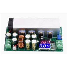 DC-DC Понижающий преобразователь с рег. 12-75VDC IN 2,5-50VDC OUT CC/CV 25A 600W LED вольтамперметр
