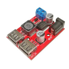 DC-DC понижающий преобразователь, Зарядка 6-40V /2 x USB 5V 3A