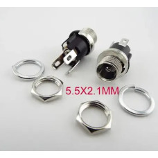 DC гніздо, роз'єм живлення 5.5x 2.1mm 3pin врізне