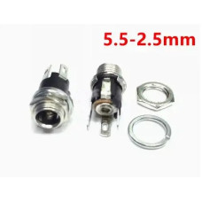 DC гніздо, роз'єм живлення 5.5x 2.5mm 3pin врізне