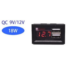 USB Авто-Зарядка 2 X USB QC 18W