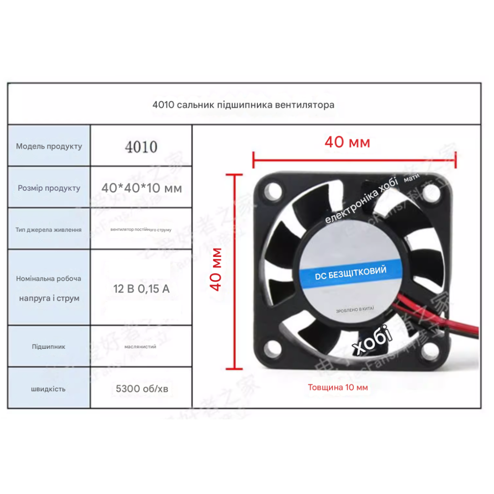 Вентиляторы 4010