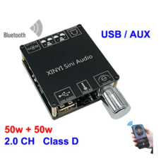 Аудио усилитель XY-C50L, 2 х 50Вт, Bluetooth v5.0