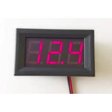 Цифровой вольтметр DC 5-120V (Красный) 2P