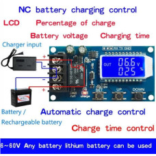 Модуль Управления зарядкой, Зарядка Аккумулятора Pb,LiFePO4,li-ion LCD 6-60V  (XY-L10A)