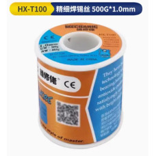 Качественный припой Mechanic HT-100 Sn63/Pb37 флюс 1-3% 500г. 1мм