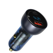 Автомобильная быстрая зарядка Baseus 65W PPS Type-C / USB-A  Fast Charger