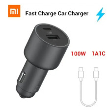 Автомобильное зарядное устройство для Xiaomi (A1C1) 100W (USB-A + USB-C) с кабелем type-c to type-c