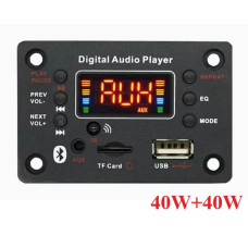 MP3-плеер 7V-20V встроенный модуль с Bluetooth 5.0 SD-карта / USB / AUX  + пульт 2*40W