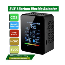 Портативный датчик качества воздуха CO2 (PG-L58) 5 в 1 черный