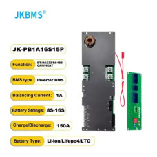 JK BMS Smart Inverter / Інверторна БМС 8S-16S 150A, Balance 1A (PB1A16S15P) Bluetooth