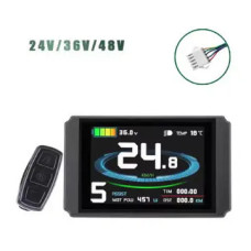 Цветной дисплей для контроллера Kunteng KT-LCD8H 24/36/48V, SM 5-pin NEW v.2