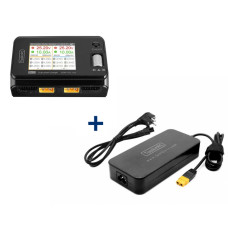 ToolkitRC M6D 500W DC Универсальное зарядное устройство 2-канала + Блок жпитания ToolkitRC ADP200 200 W 19.5v 10.3A