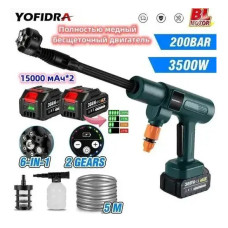 YOFIDRA Мойка выского давления / 1 x аккумулятор типа Makita 20V + З.У. в компекте / Бесщеточный двигатель